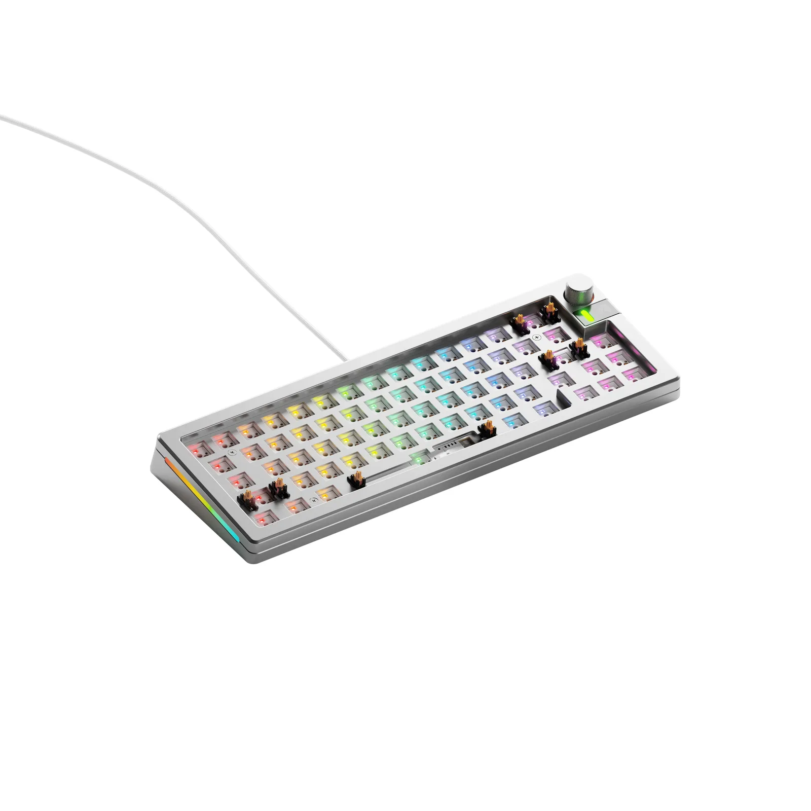 Glorious Gaming GMMK 3 PRO 65% Barebones klavye Oyun USB Hayır Gümüş