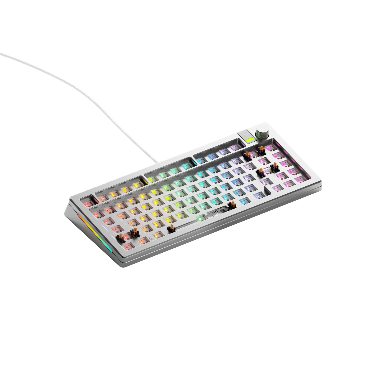 Glorious Gaming GMMK 3 PRO 75% Barebones klavye Ev USB Hayır Gümüş