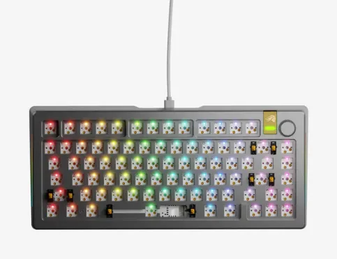 Glorious Gaming GMMK 3 PRO HE Barebones klavye Oyun USB Hayır Gümüş
