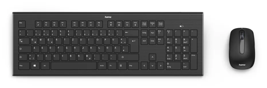 Hama 69182664 klavye Fare dahil Ev RF kablosuz QWERTY İspanyolca Siyah