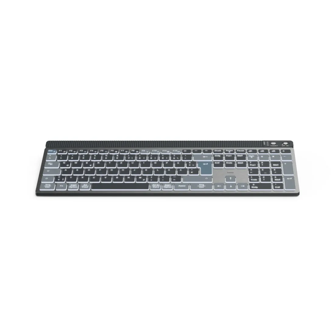 Hama WK-750 klavye Ev / Ofis Bluetooth QWERTZ Almanca Antrasit, Siyah, Mavi