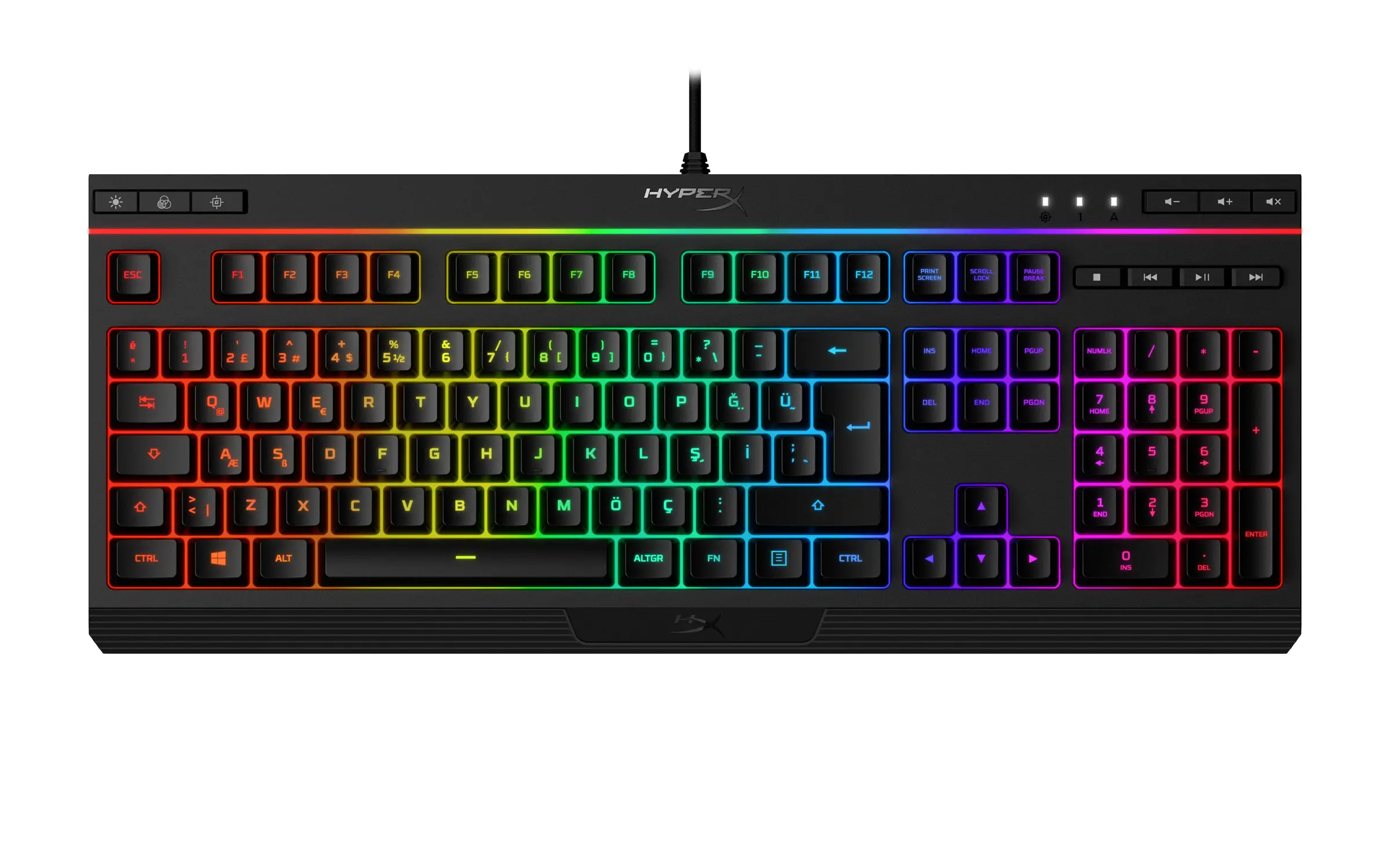 HyperX Alloy Core RGB Keyboard Türkçe Layout HX-KB5ME2-TU