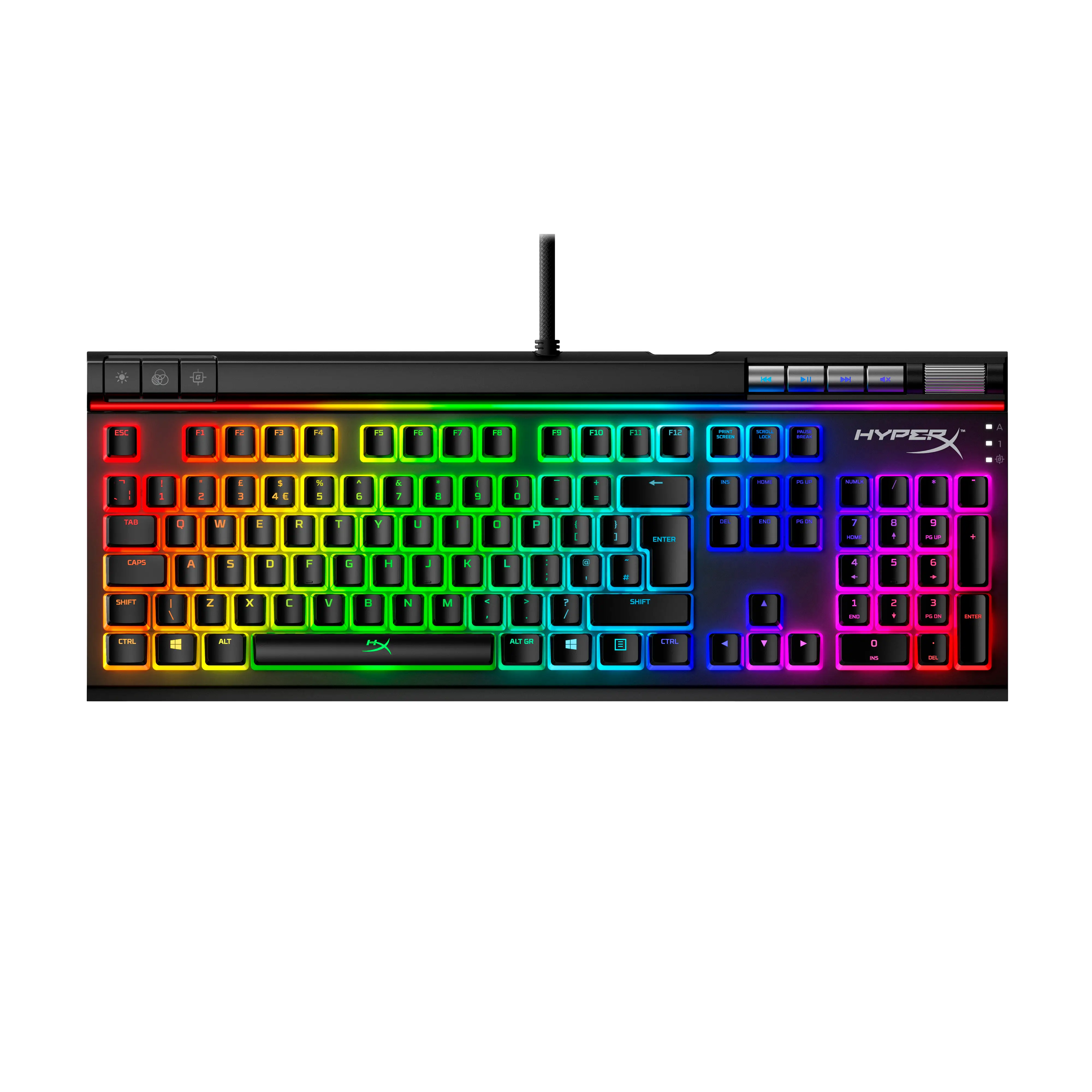 HyperX HyperX Alloy Elite 2 - Mekanik Oyun Klavyesi - HX Red (UK klavye düzeni) 4P5N3AU