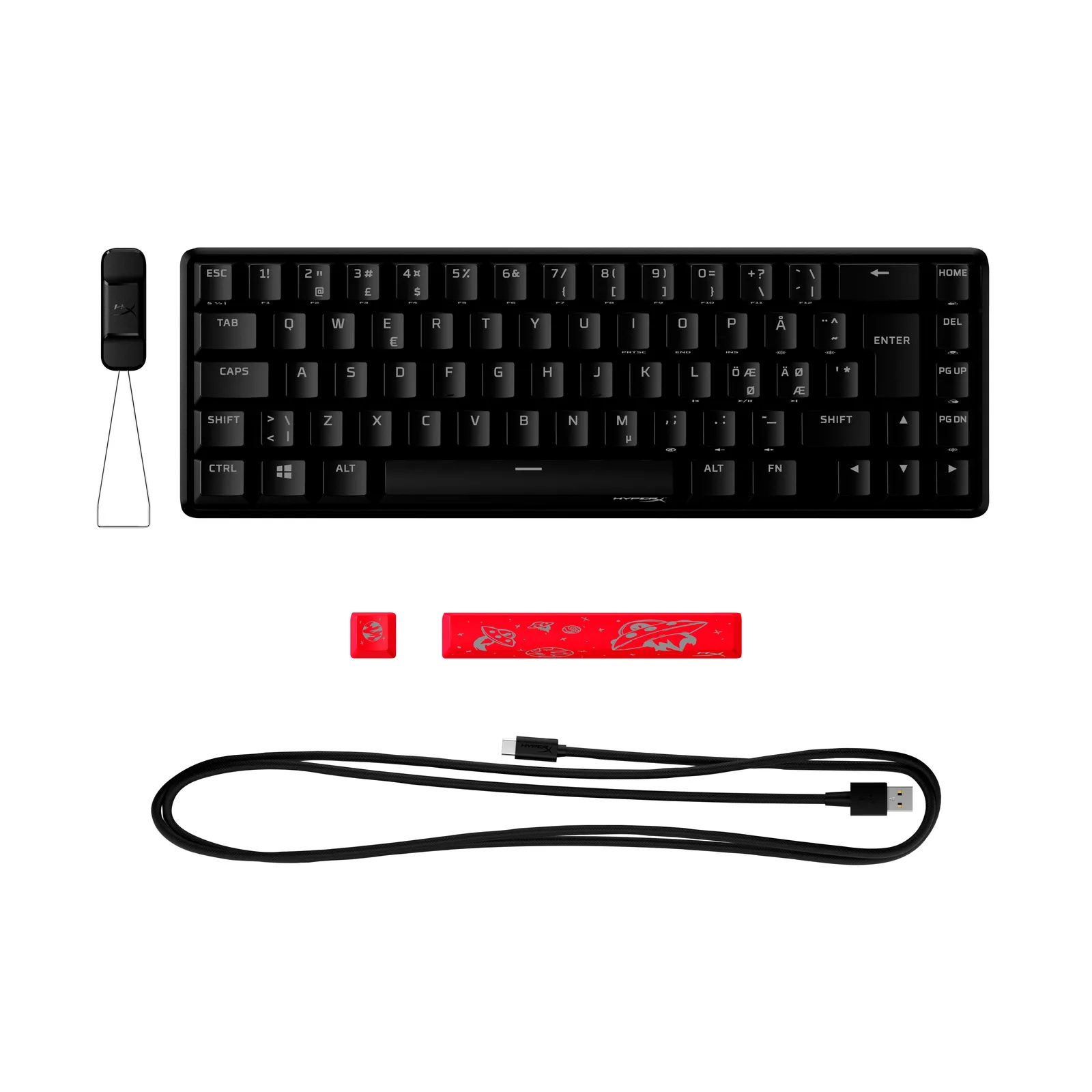 HyperX Alloy Origins 65 - Mekanik Oyun Klavyesi - HX Kırmızı (NO Düzeni) 4P5D6AN