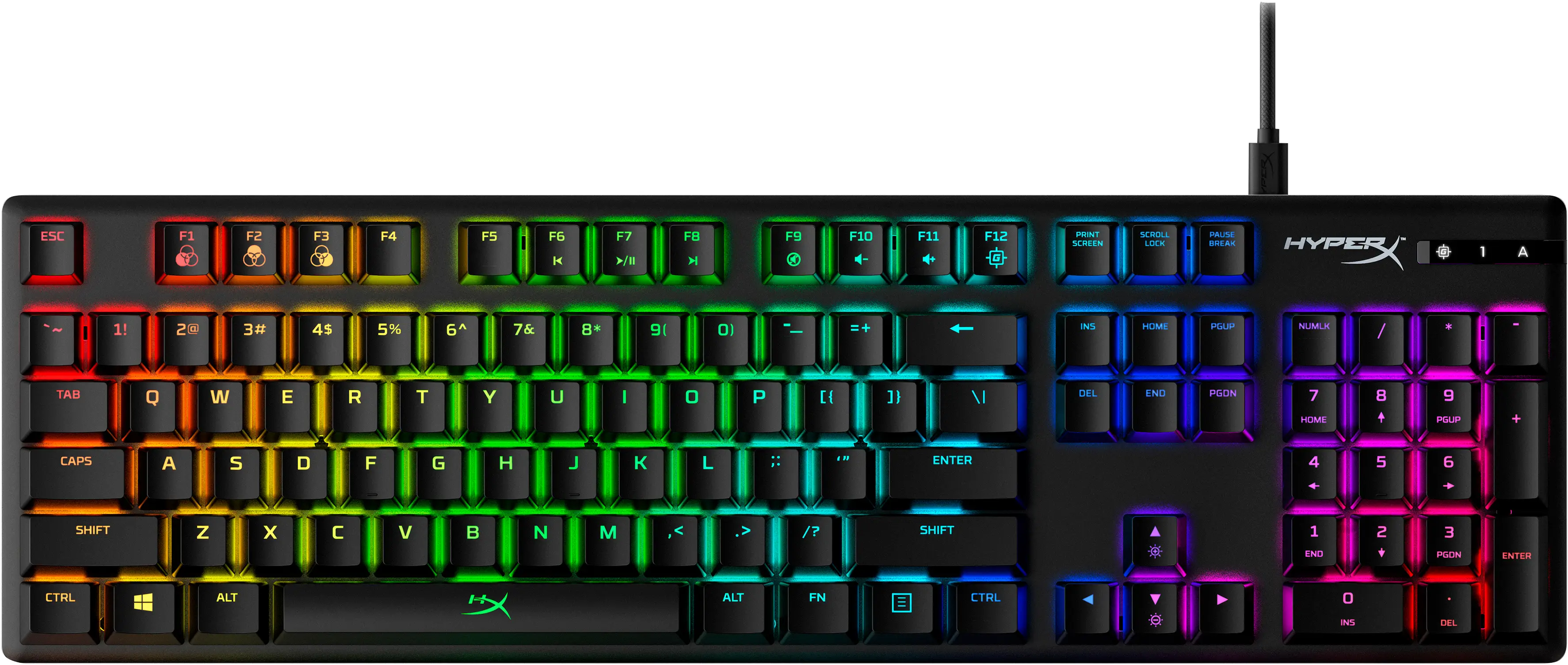 HyperX HyperX Alloy Origins - Mekanik Oyun Klavyesi - HX Aqua (ABD Düzeni) 4P5N9AA