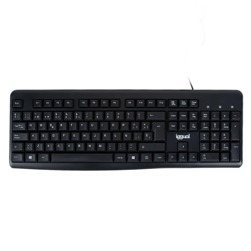 iggual CK-BASIC2-105T klavye Ofis USB QWERTY Siyah
