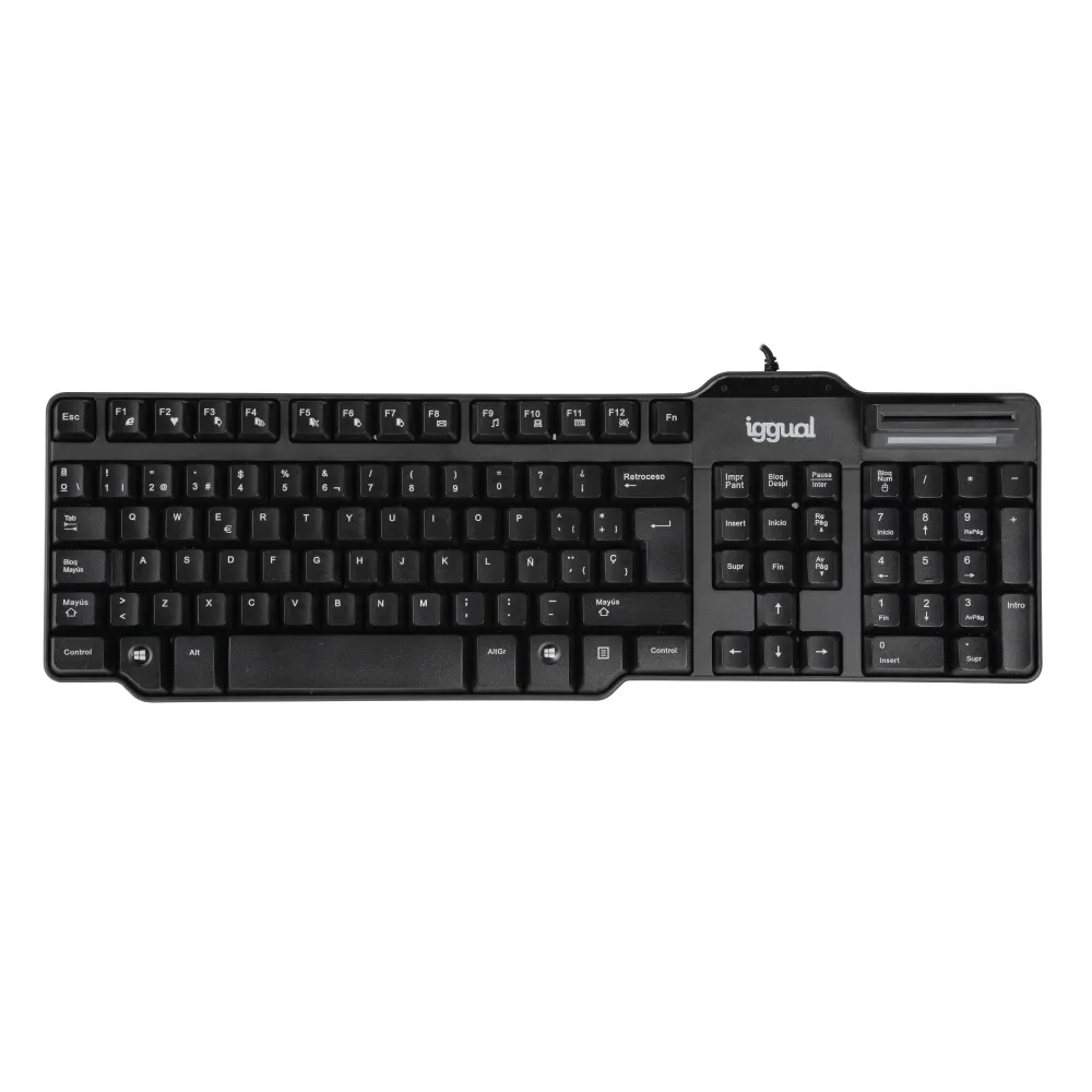iggual IGG319000 klavye Ofis USB QWERTY Siyah