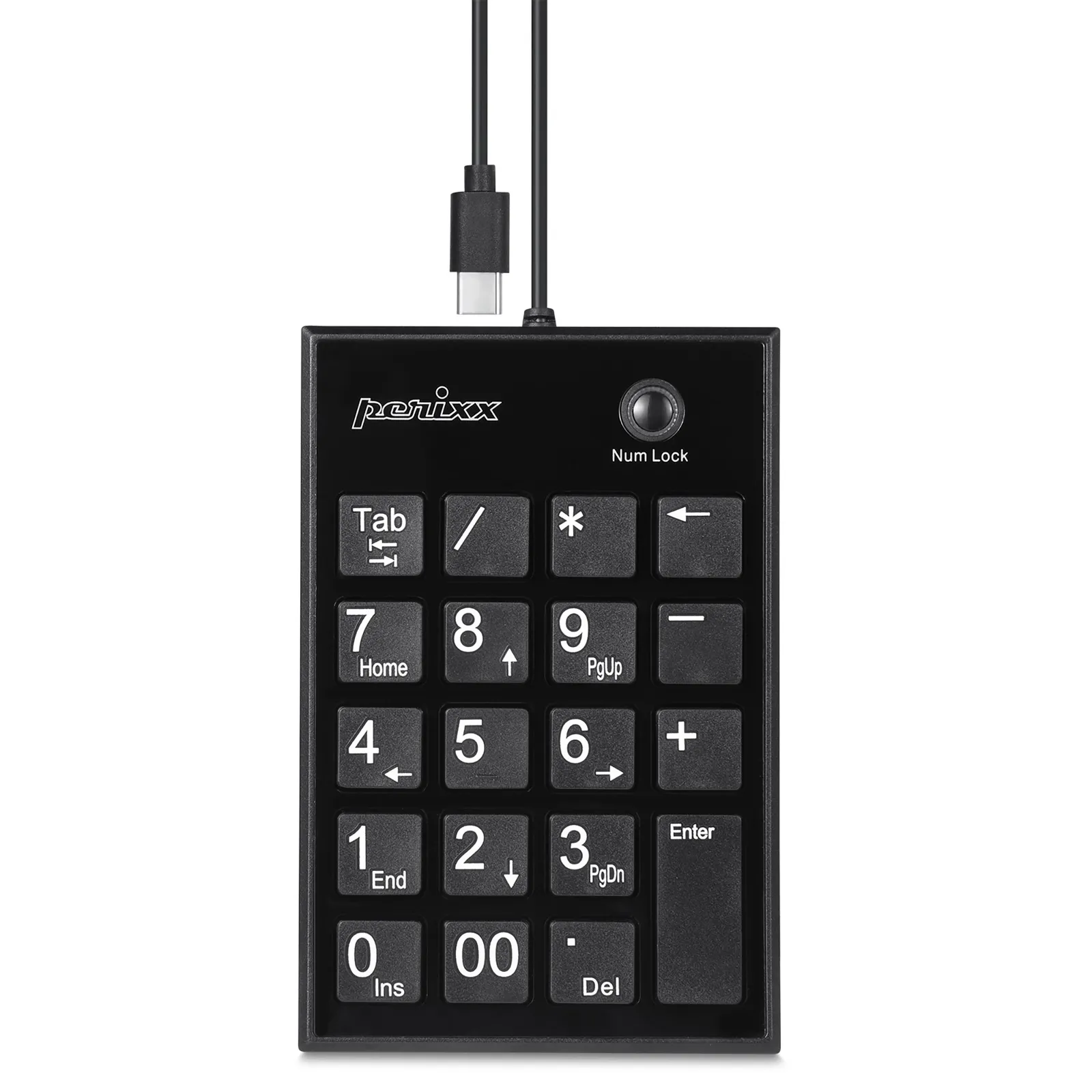InLine 57161I klavye Evrensel USB Hayır Siyah