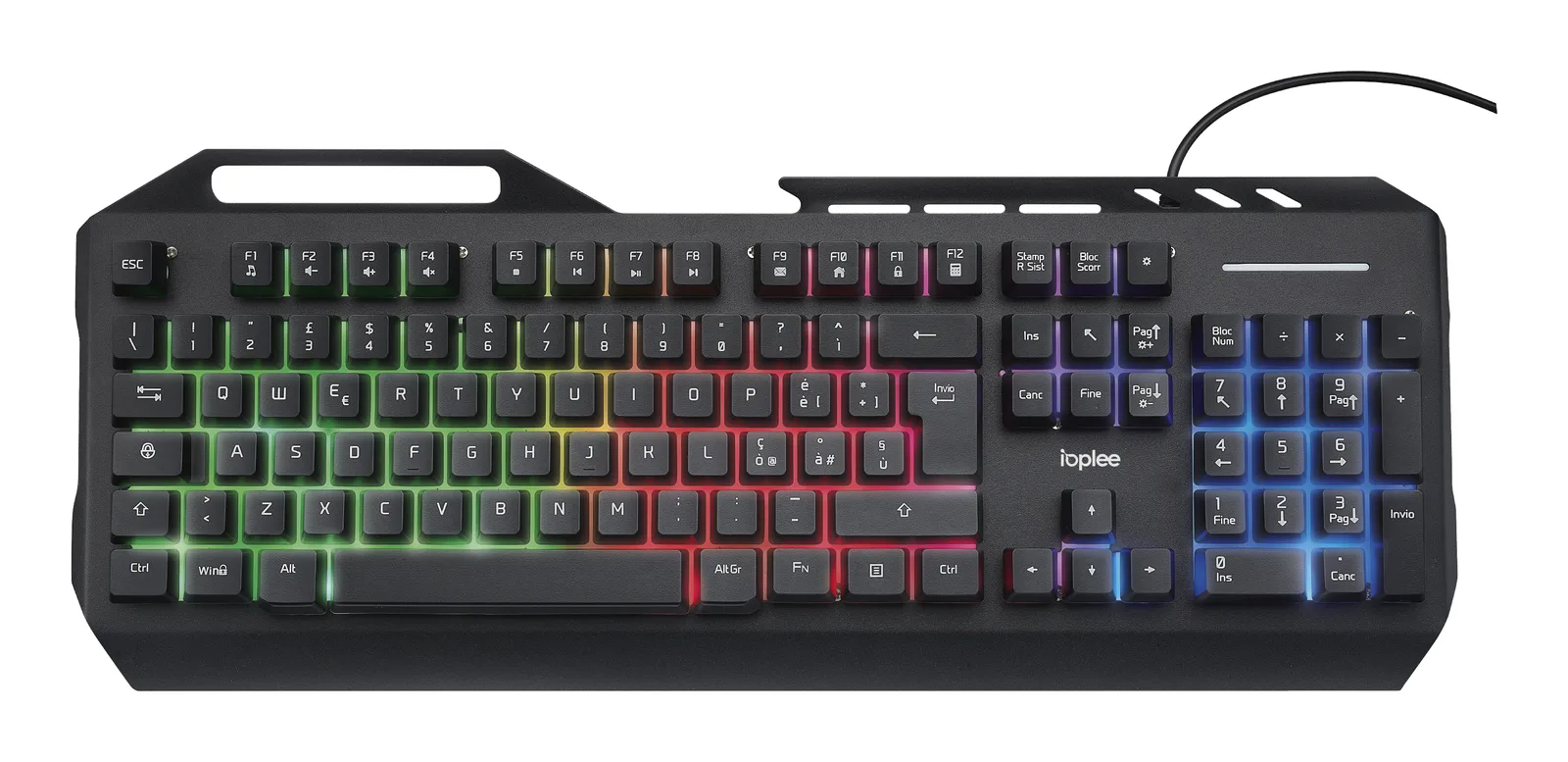 IOPLEE 289G klavye Fare dahil Oyun USB QWERTY Siyah