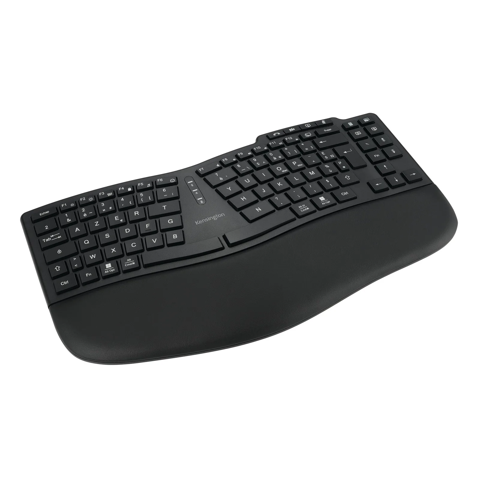 Kensington Pro Fit Ergo KB675 EQ TKL klavye Ev / Ofis Bluetooth AZERTY Fransızca Siyah