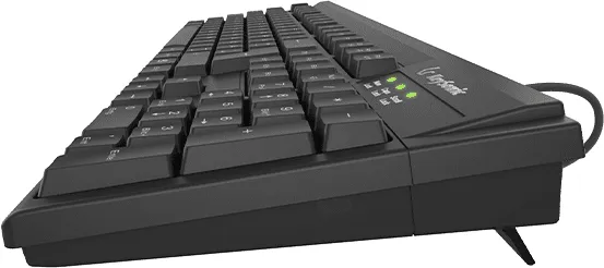 KeySonic KSK-8008U-IP klavye Ev / Ofis USB Siyah
