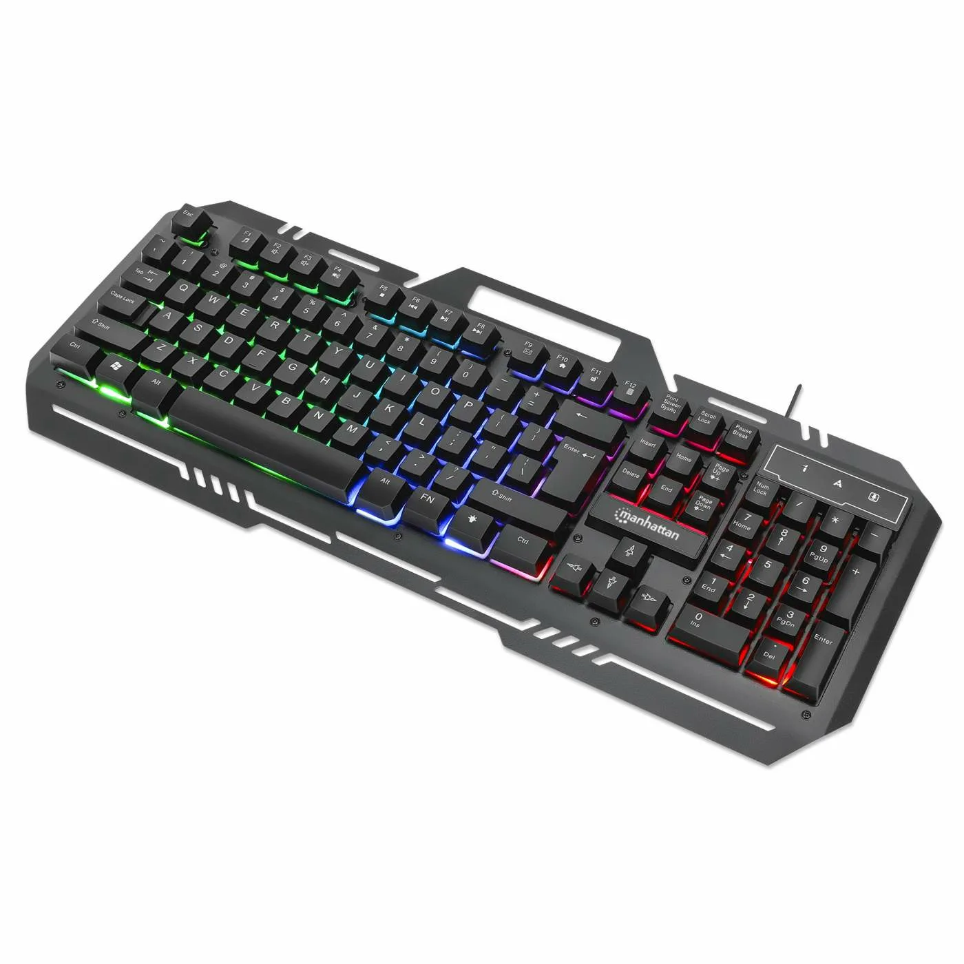 Manhattan 180610 klavye Oyun USB QWERTY İngilizce Siyah