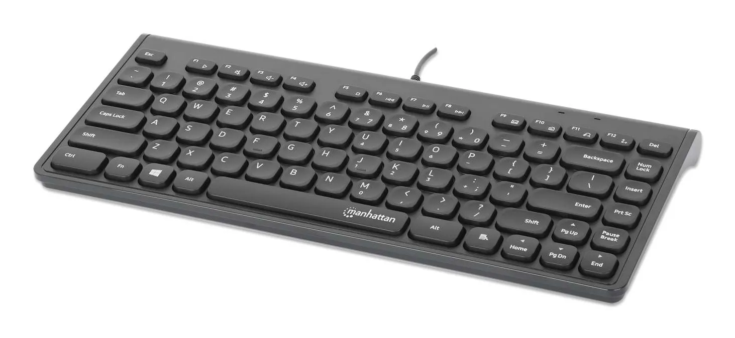 Manhattan 180702 klavye Ofis USB QWERTY Siyah