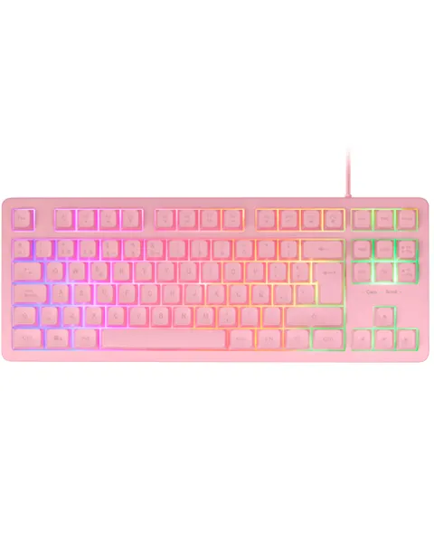 Mars Gaming MK023 klavye Oyun USB Fransızca Pembe