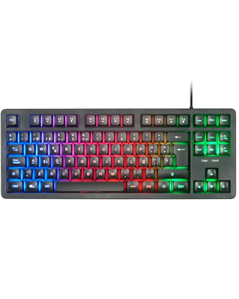Mars Gaming MK023PT klavye Oyun USB QWERTY Portekizce Siyah