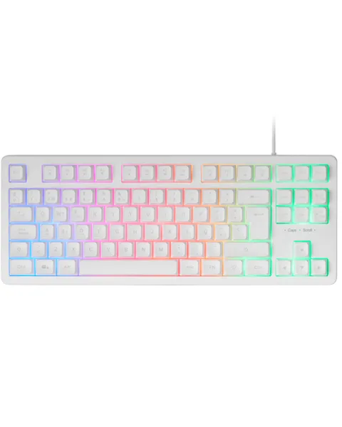 Mars Gaming MK023WPT klavye Oyun USB QWERTY Portekizce Beyaz