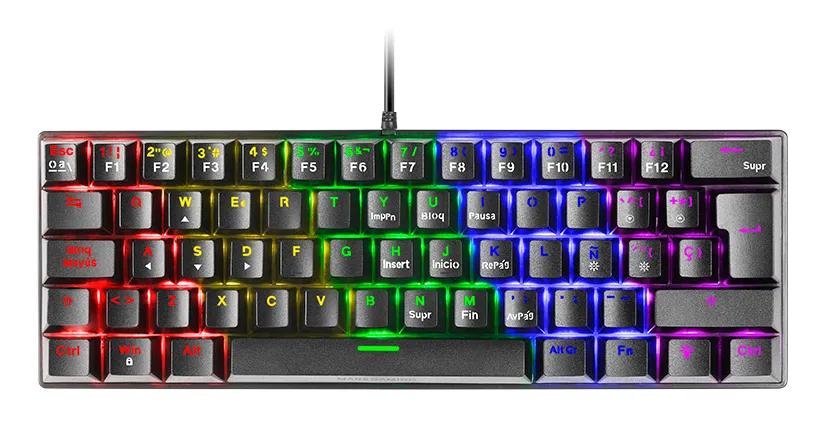 Mars Gaming MK60 klavye Oyun USB QWERTY Amerikan İngilizcesi Siyah