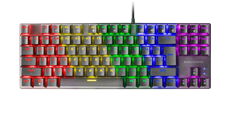 Mars Gaming MK80 klavye Oyun USB Portekizce Siyah