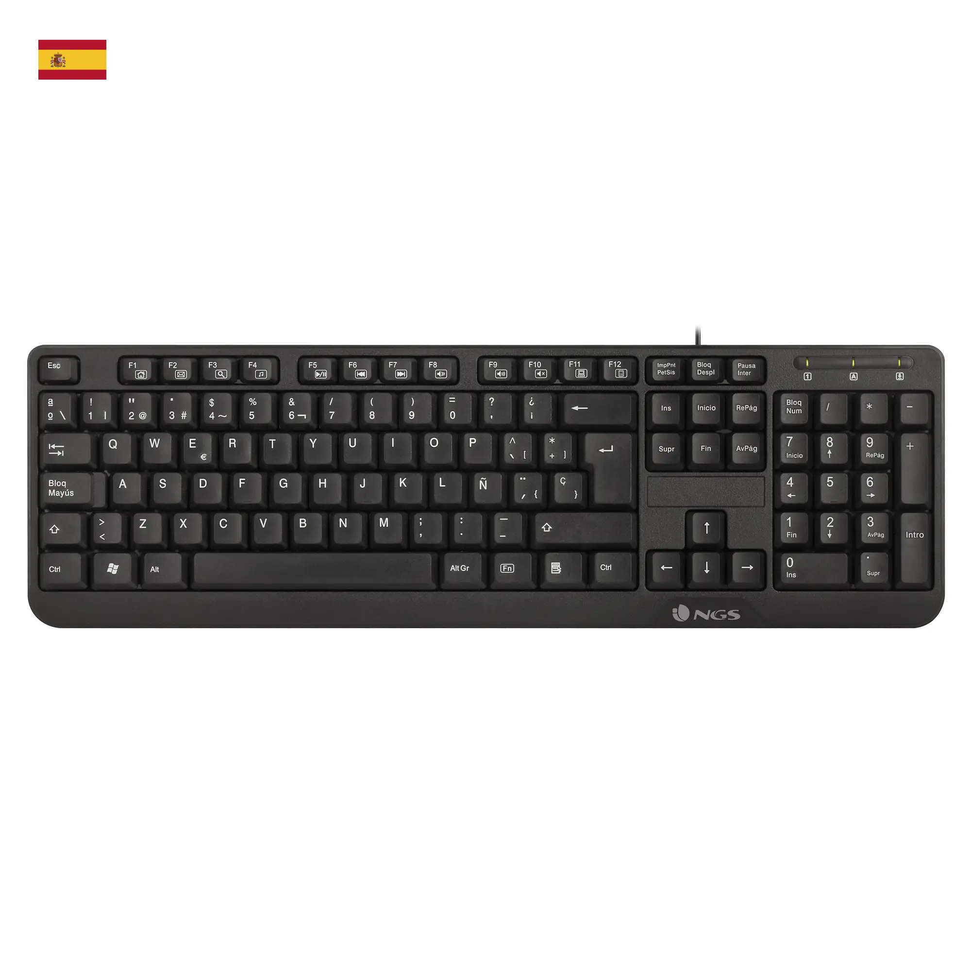 NGS FunkyV3, QWERTY, ES NGS-KEYBOARD-0344