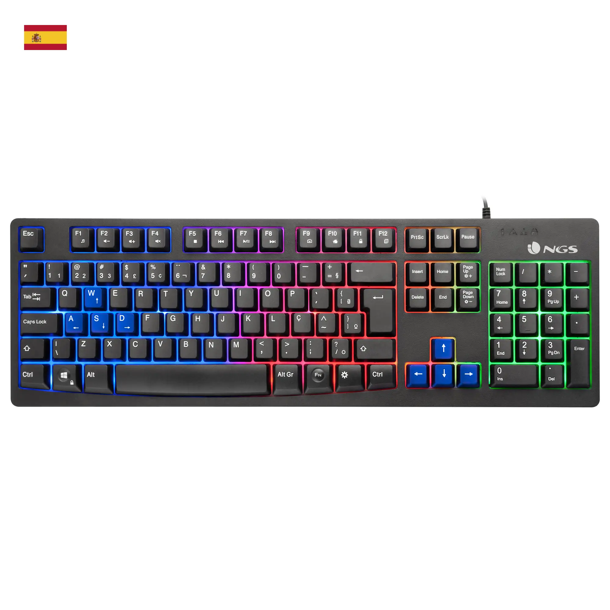 NGS GKX-300, QWERTY, ES NGS-GAMING-0133