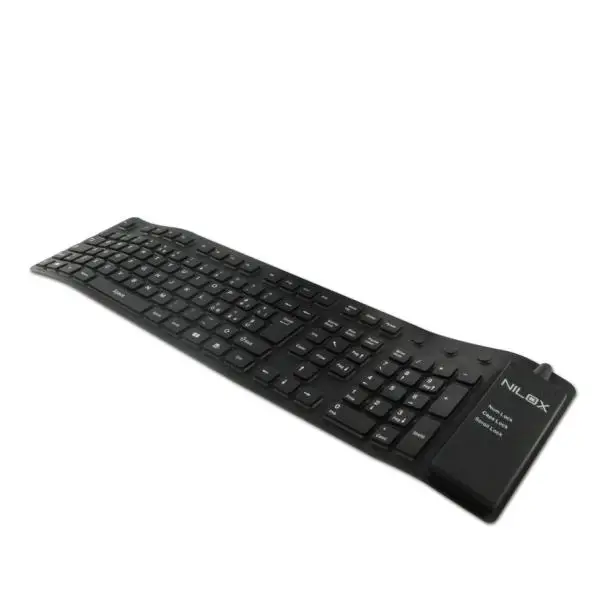 Nilox TASTIERA IN SILICONE NERA USB/PS2 10NXKB5426001