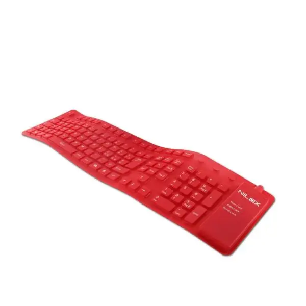 Nilox TASTIERA IN SILICONE ROSSA USB/PS2 10NXKB5426003