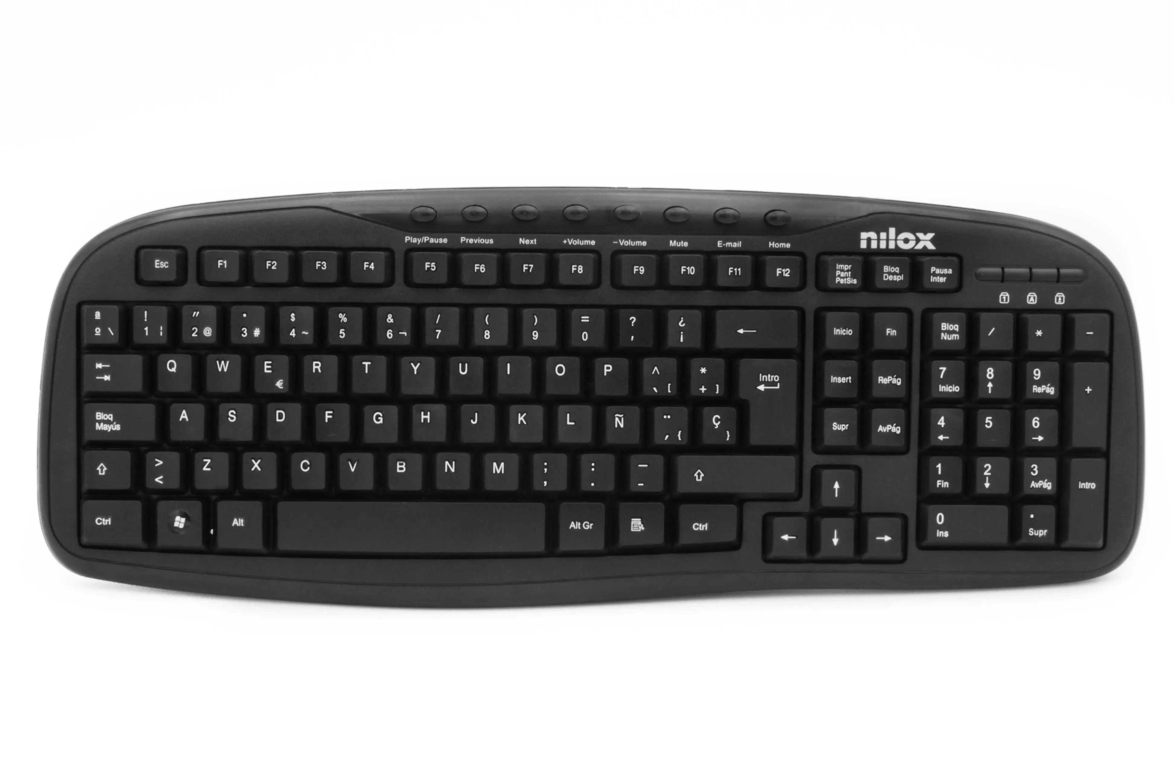 Nilox TECLADO MULTIMEDIA USB ESPANOL NXKBE000001