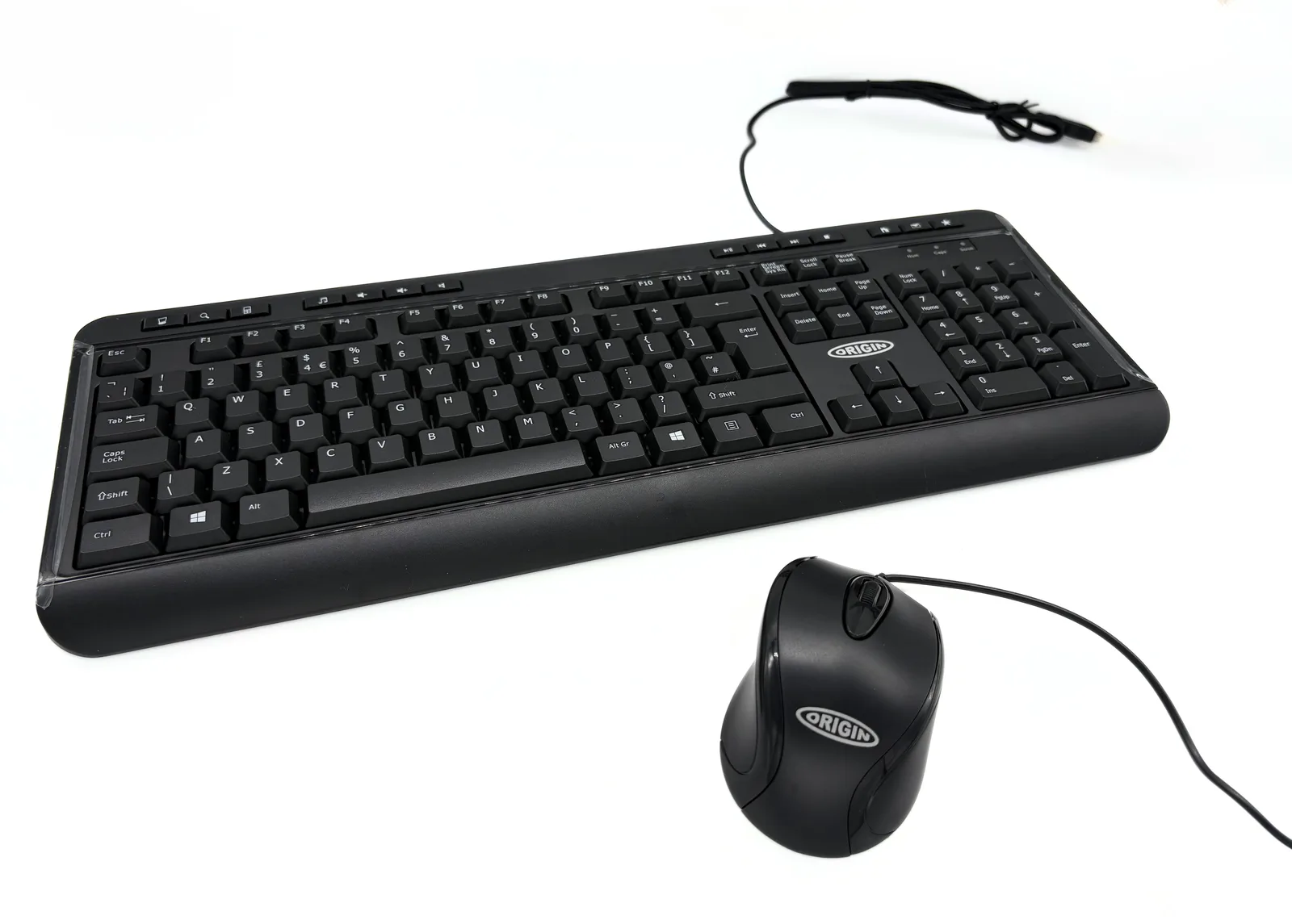Origin Storage OS-KBD/MS-USB klavye Fare dahil Ev / Ofis QWERTY İngilizce Siyah