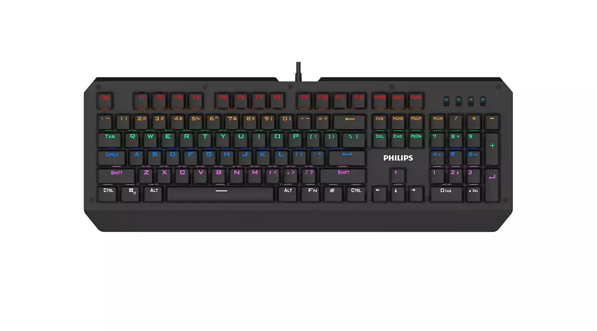 Philips G400 Series SPK8413/93 klavye Oyun USB QWERTY Siyah