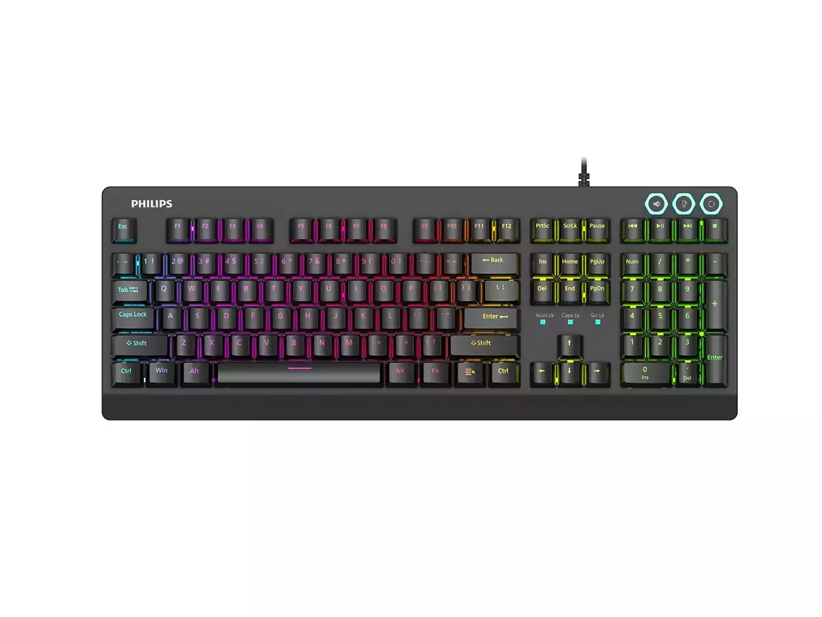 Philips SPK8307BRR/93 klavye Oyun USB QWERTY Siyah