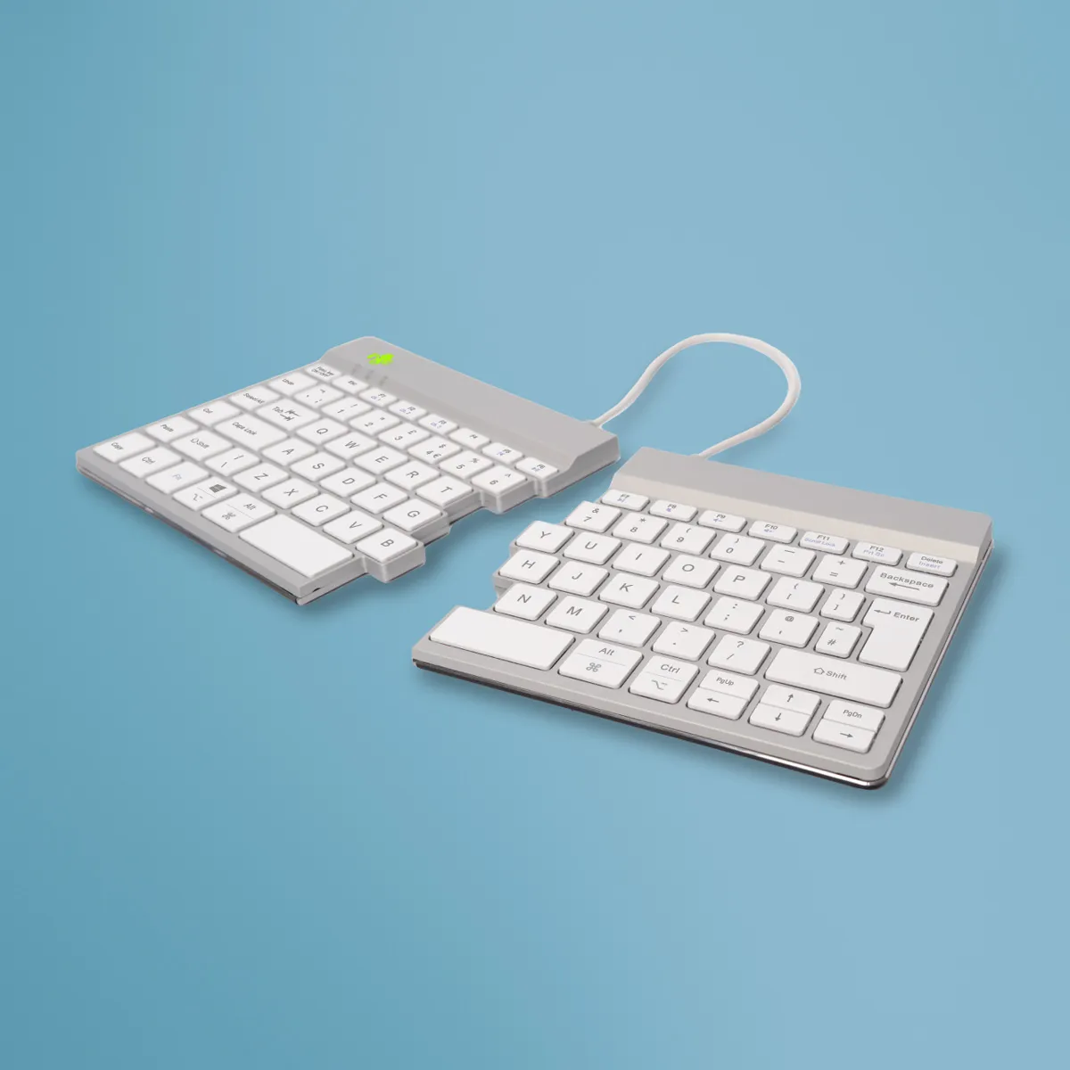 R-Go Tools R-Go Split Break klavye Ofis Bluetooth QWERTY İngiliz İngilizcesi Beyaz