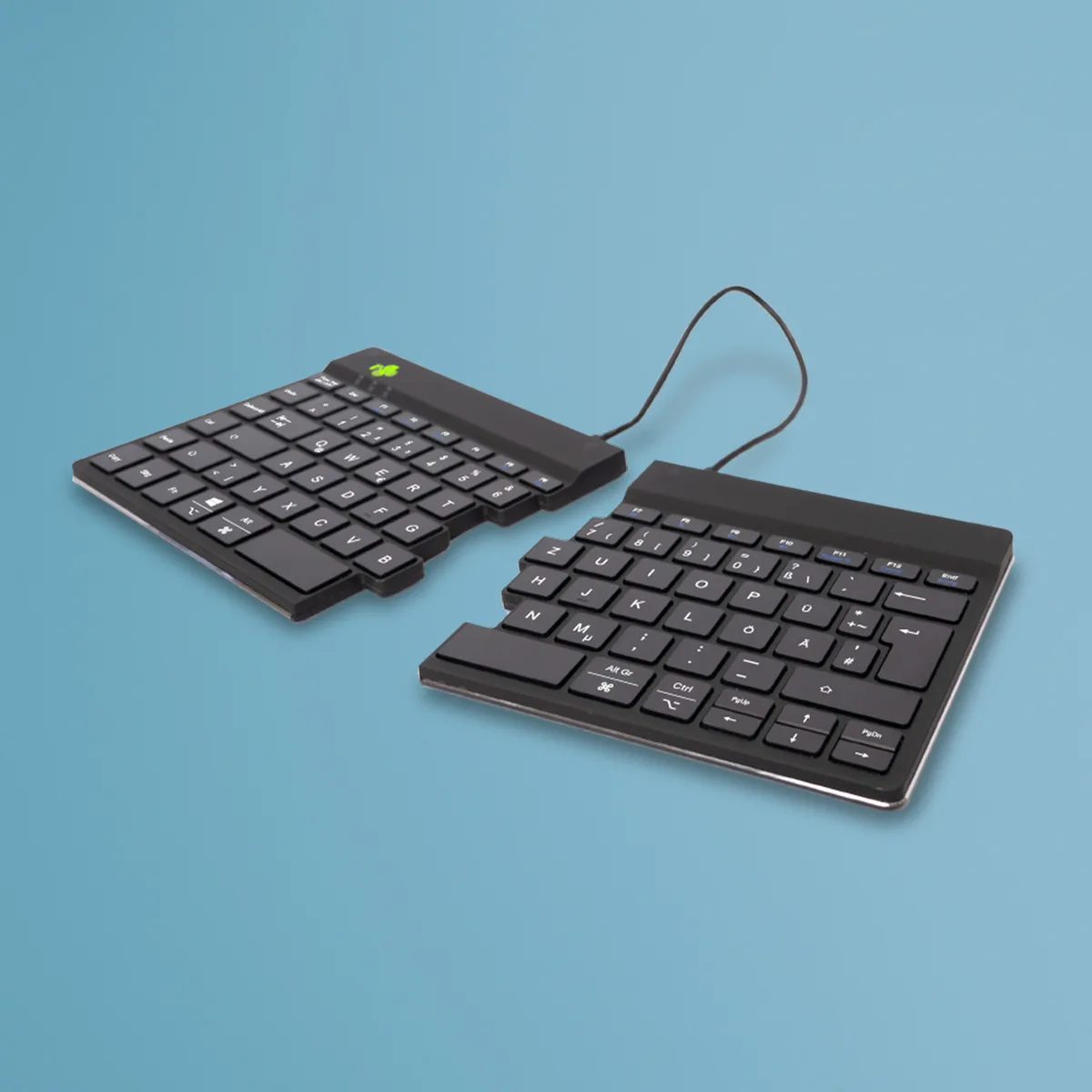 R-Go Tools Ergonomic keyboard R-Go Split Break with break software, ergonomic split keyboard, QWERTZ (DE), Bluetooth, black RGOSBDEWLBL