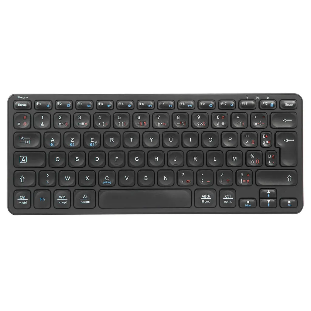 Targus AKB862FR klavye Evrensel Bluetooth AZERTY Fransızca Siyah