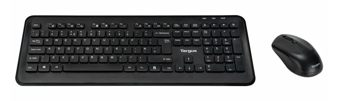 Targus AKM610UK klavye Fare dahil Evrensel RF kablosuz QWERTY İngilizce Siyah