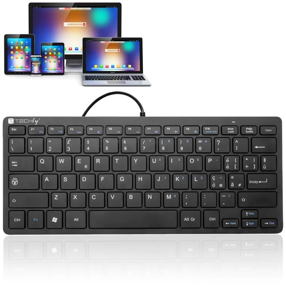 Techly IDATA KB-122UBK