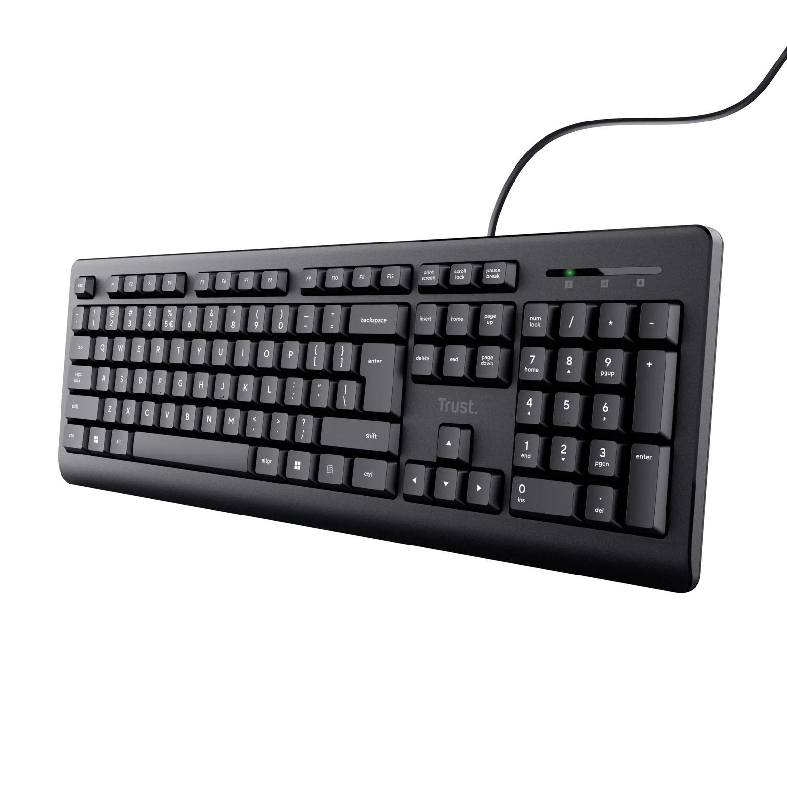 Trust 24640 klavye Ofis USB QWERTY İtalyanca Siyah
