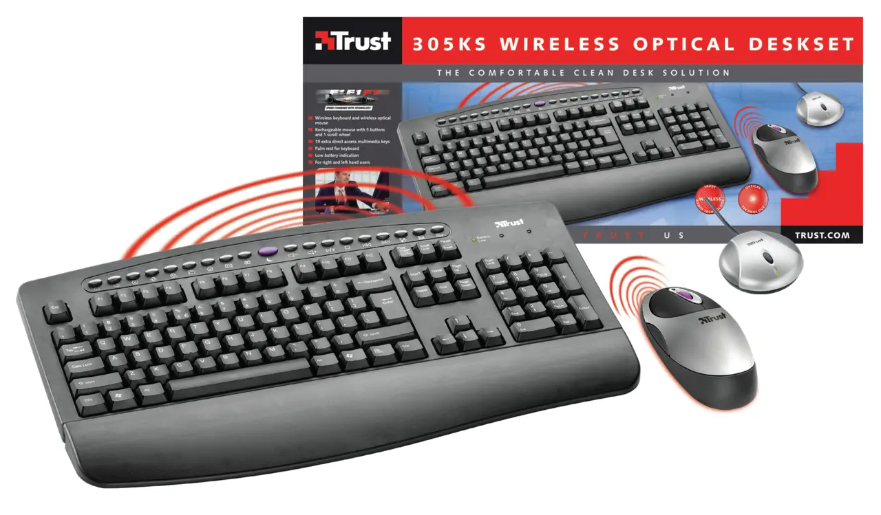 Trust Deskset 305Ks wireless optical 12738