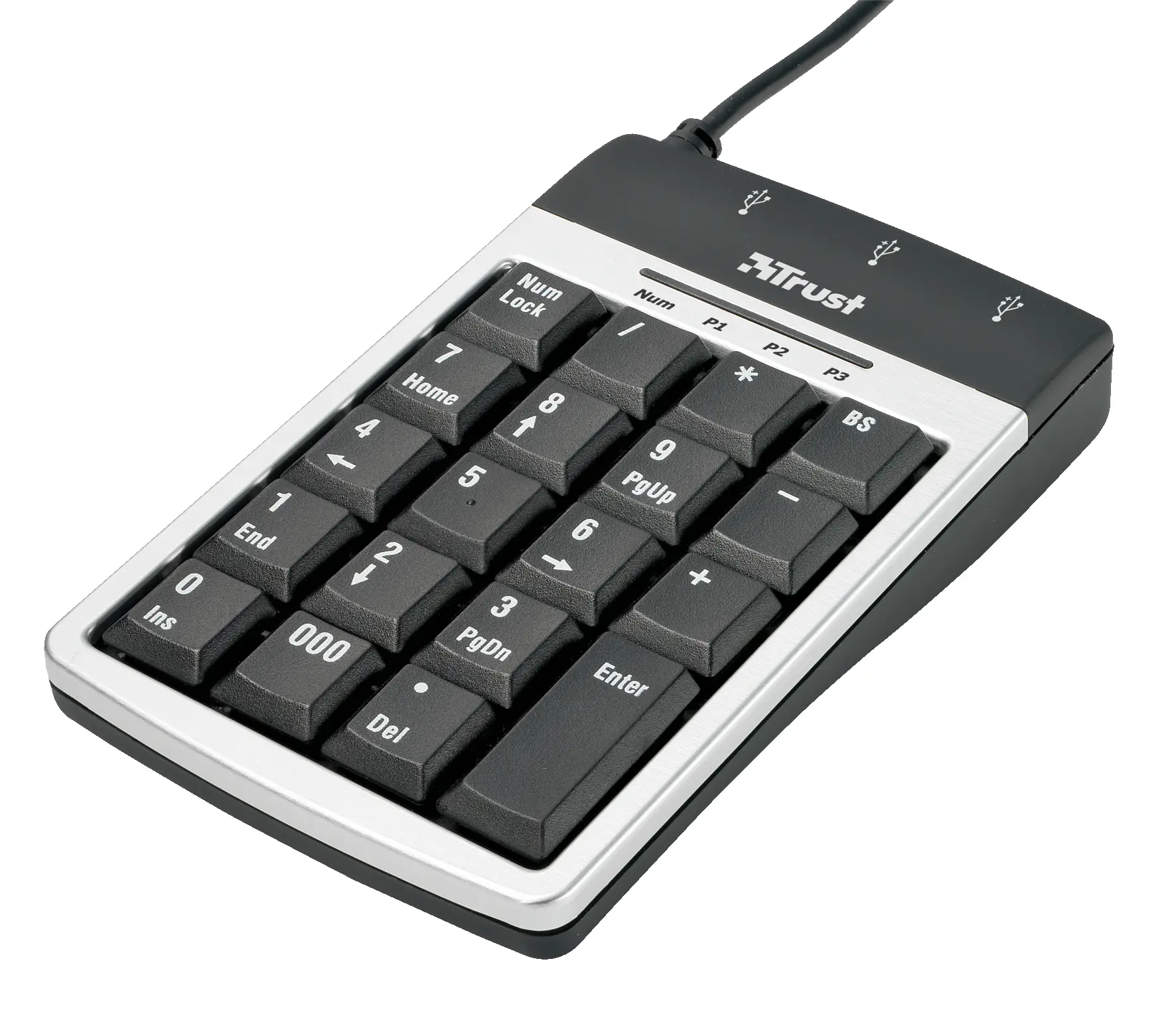Trust Keypad & 3 Port USB2 Hub KP-1300p 14714