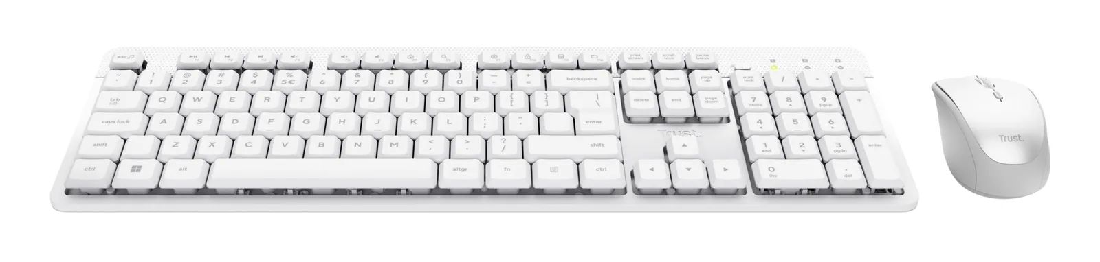 Trust Ody II klavye Fare dahil Ev / Ofis RF kablosuz İtalyanca Beyaz