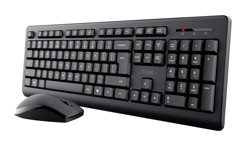 Trust Primo klavye Fare dahil Evrensel RF kablosuz QWERTY Amerikan İngilizcesi Siyah