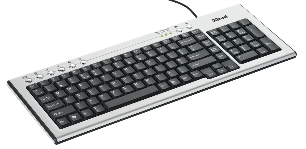 Trust Slimline Keyboard Aluminium KB-1800S 14489