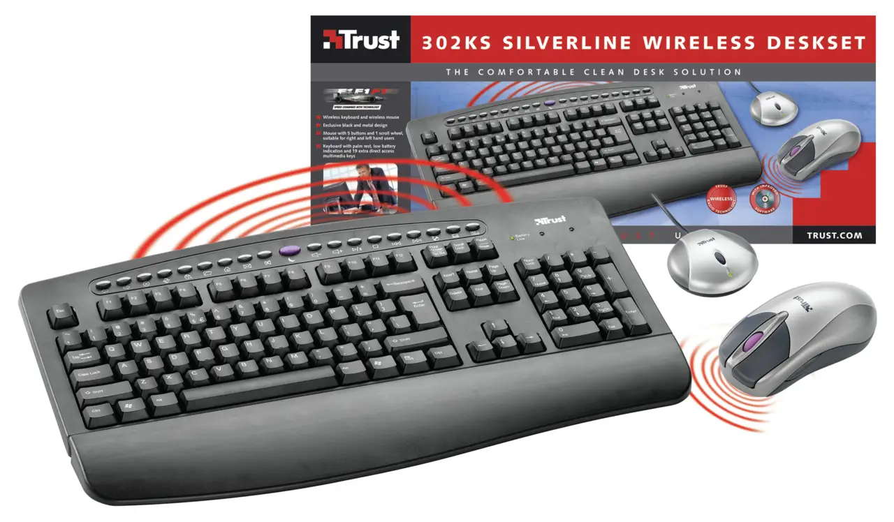 Trust Toetsenbord en muis Silverline 13165