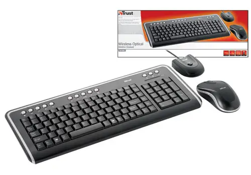 Trust Wireless Optical Slimline Deskset DS-3200 DS-3200 OPTICAL SLIM