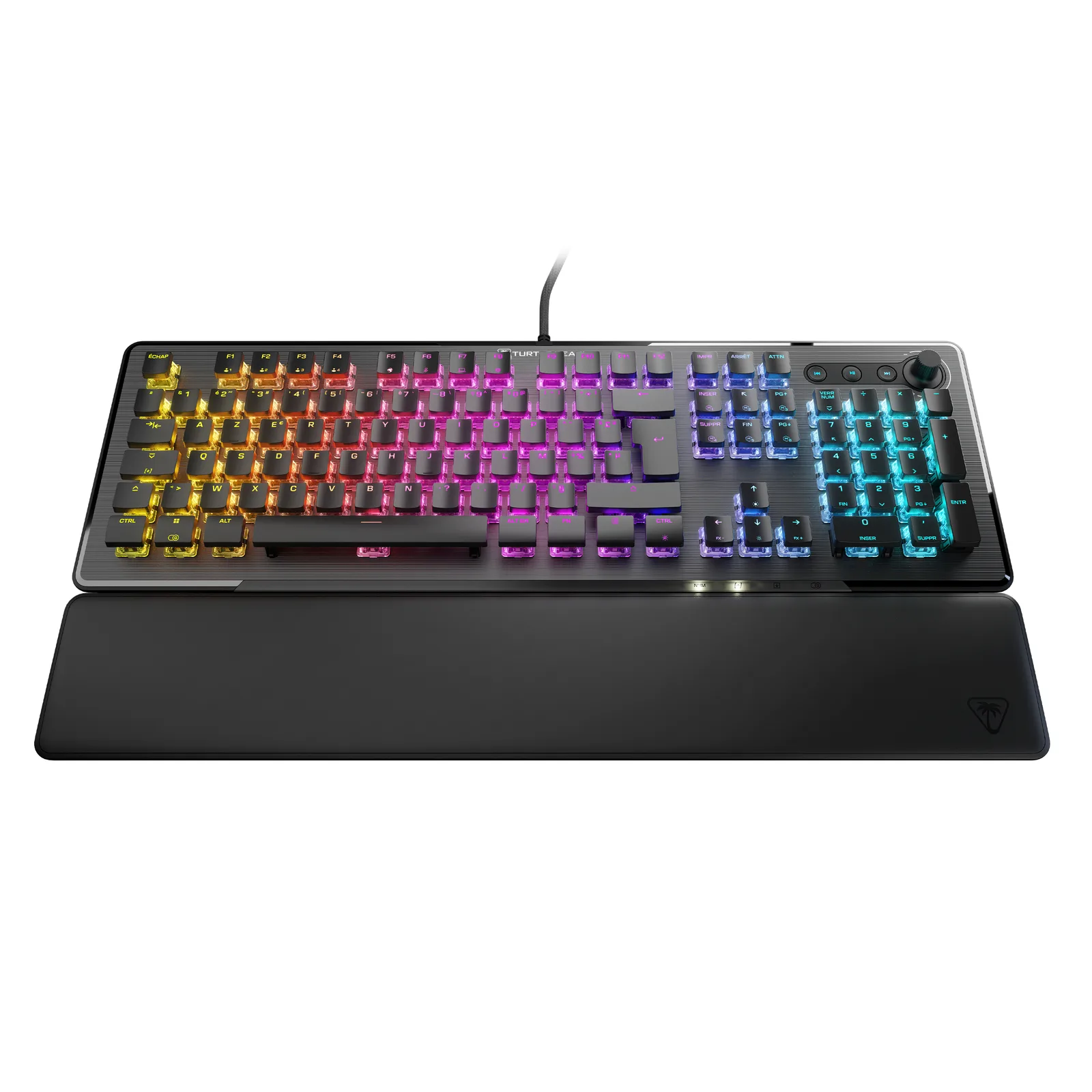 Turtle Beach Vulcan II klavye Oyun USB AZERTY Fransızca Siyah