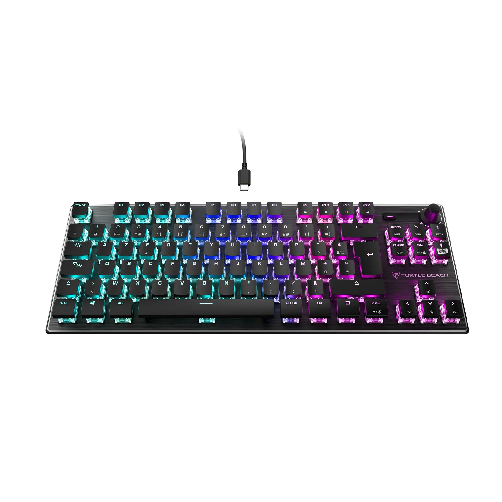 Turtle Beach Vulcan TKL klavye Oyun USB QWERTZ Almanca Siyah