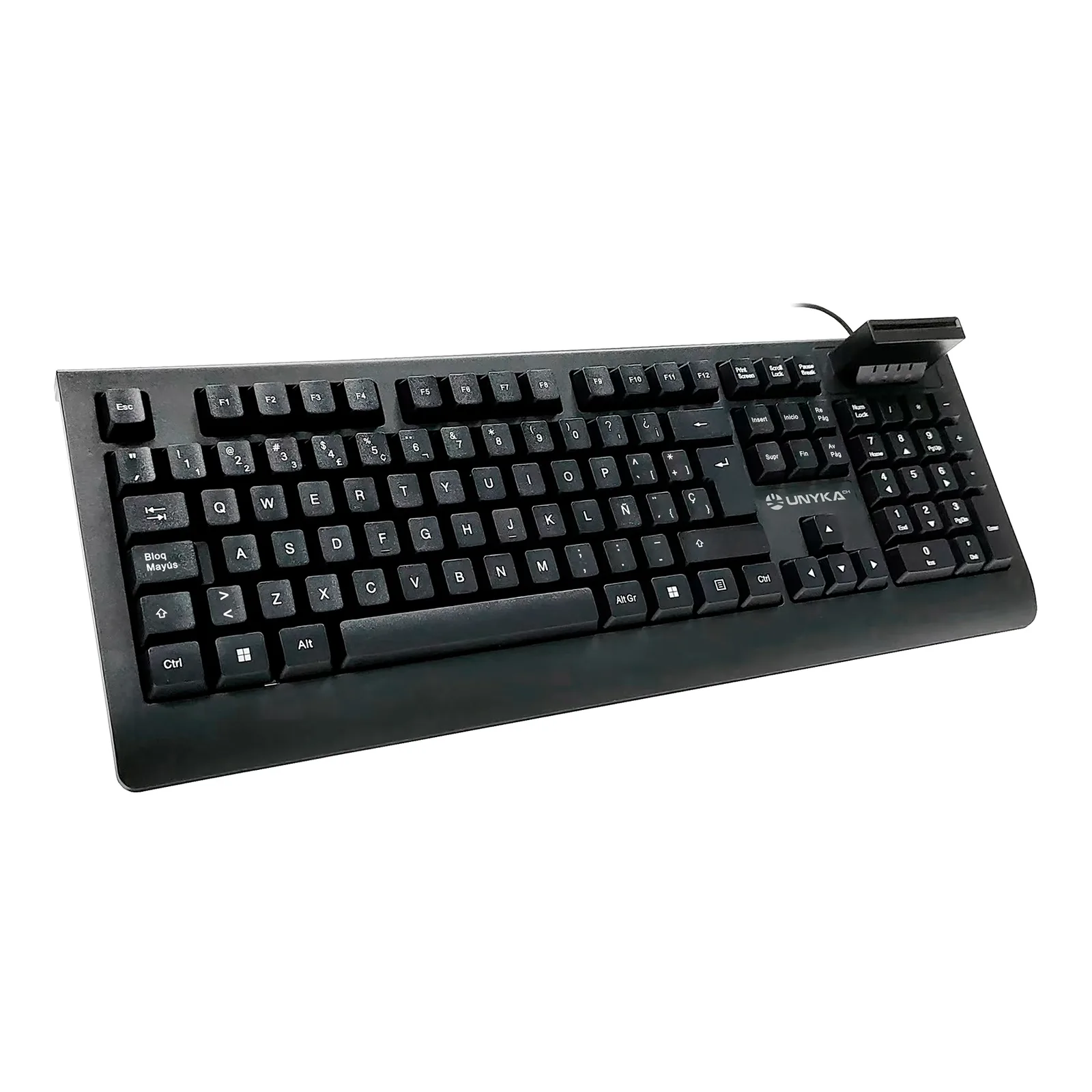 UNYKAch UK529181 klavye Ev / Ofis USB QWERTY İspanyolca Siyah