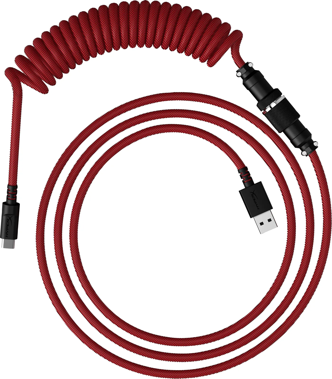 HyperX USB-C Spiral Kablo Kırmızı-Siyah 6J677AA