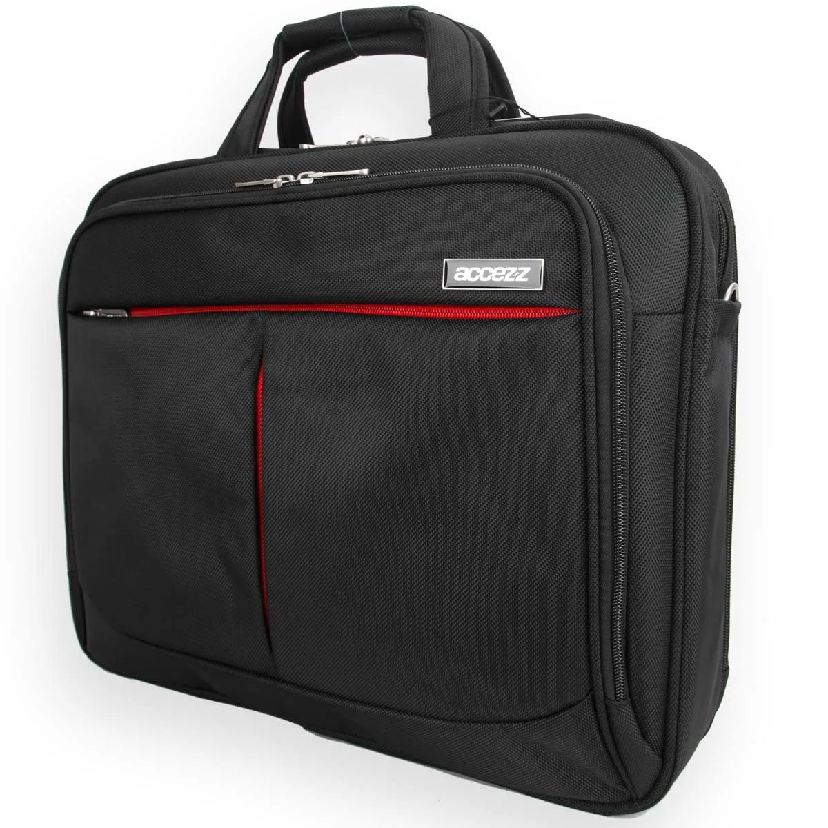 Accezz TASUNI51816001 laptop çantası & kılıfı 39,6 cm (15.6") Evrak çantası Siyah, Kırmızı