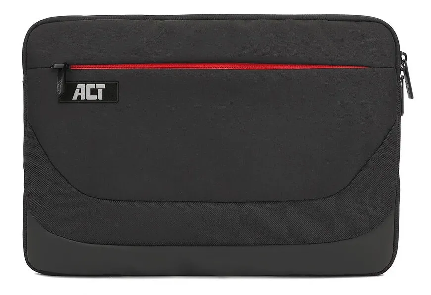 ACT AC8575 laptop çantası & kılıfı 33,8 cm (13.3") Fermuarlı kılıf Siyah