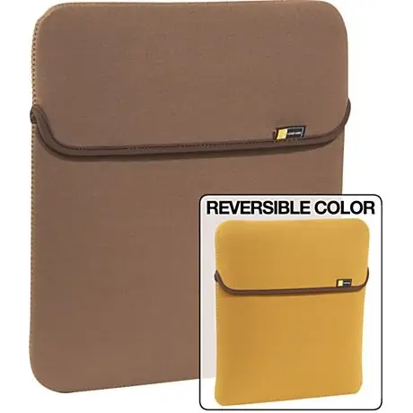 Case Logic 15.4" Reversible Laptop Sleeve XNS-15CAPPUCCINO